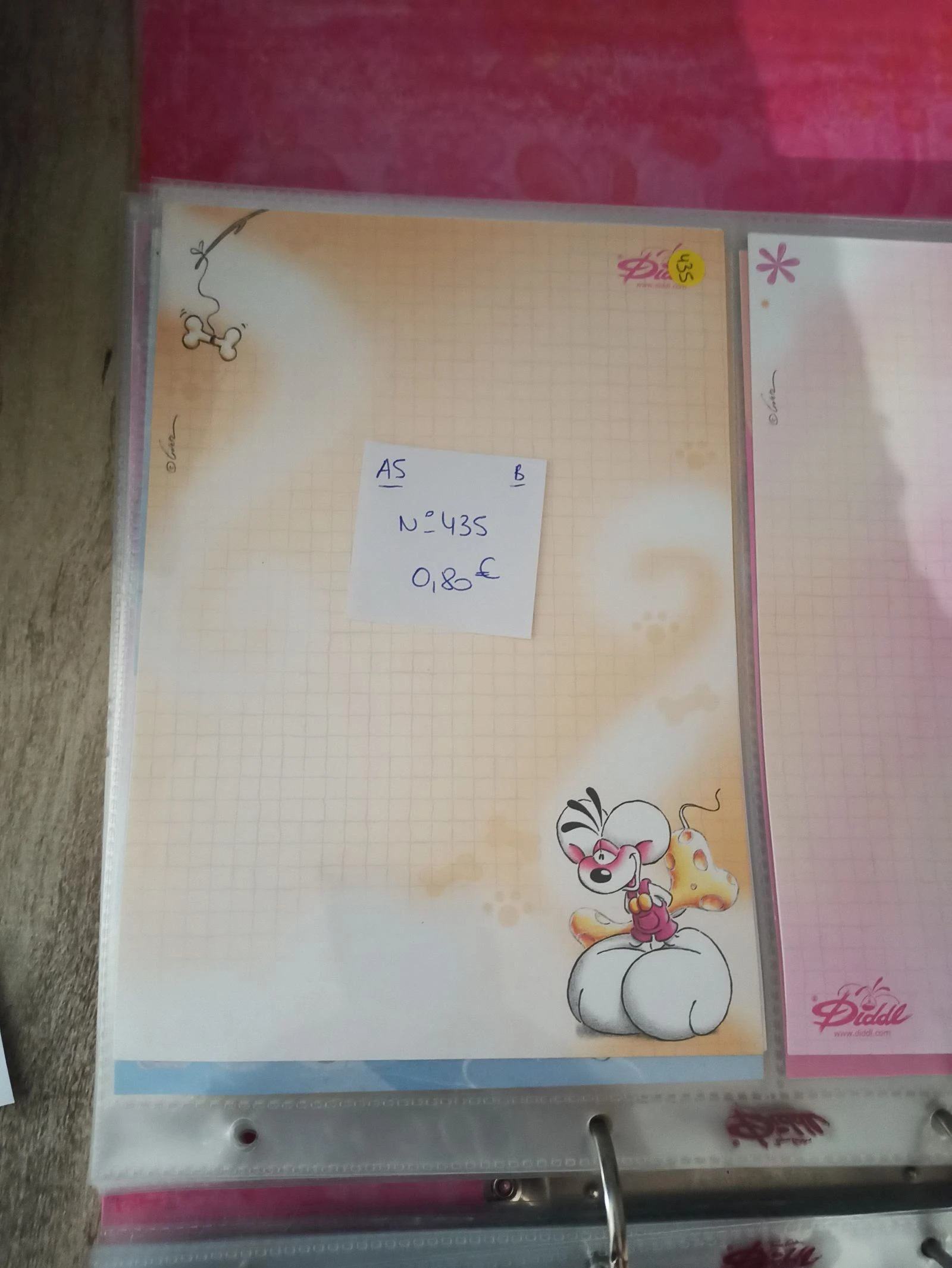 Feuille Diddl A5 435 0,80e 